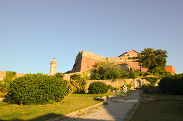 Fototapeta na wymiar Forte Stella e Faro di Portoferraio - Isola d'Elba