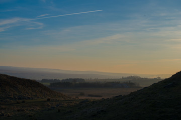 Hadrians Wall Golden Sunset