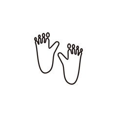 animals footprint icon vector design symbol