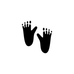 animals footprint icon vector design symbol