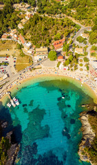 Fototapeta na wymiar Paradise mediterranean beach in Greece