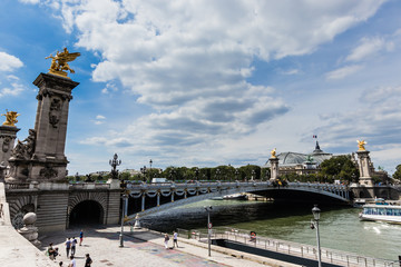 Fototapeta na wymiar Pont Alexandre III (Alexander III Bridge), Paris