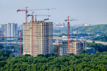 Moscow, Khovrino, construction of a residential complex Discovery Park