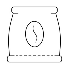 Vector design of bag and coffee logo. Set of bag and food vector icon for stock.