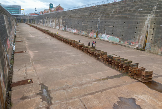 Titanic Dry Dock In Belfast, Northern Ireland