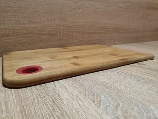 Wooden cutting board. Board for cutting food. Kitchen utensils