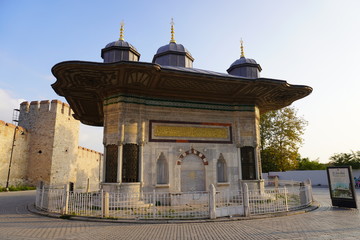 Ancient historical fountain, Ottoman Empire, Istanbul