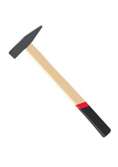 Hammer realistic vector illustration isolated