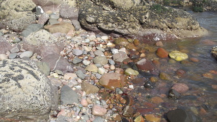 stones in water