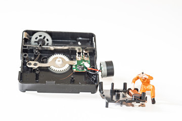 Cleaning and repairing a watch