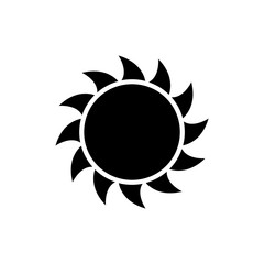 Obraz premium Sun icon, logo isolated on white background