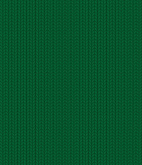 Seamless knitted green pattern. Christmas backgroung - 301851187