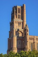 Cathedral Basilica of Saint Cecilia (Basilique Cathedrale Sainte-Cecile d'Albi, 1480) or Albi...