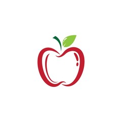 Apple logo template vector icon