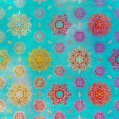 Vintage style grunge textured and patterned wallpaper background. Vintage style wall paper, wrapping paper, invitation background design.