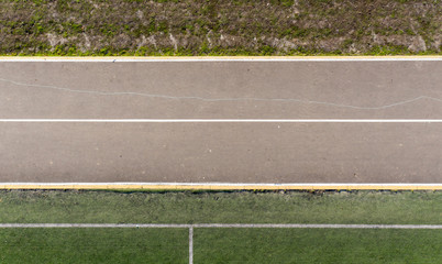 Fototapeta premium asphalt road, view from above