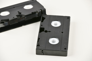 videotape. Old classic videotape on white background. Retro