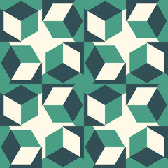 Geometric seamless pattern in color, bright geometric background, colorful vector illustration.