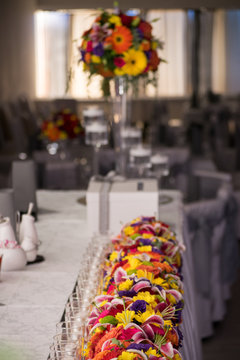 colorful wedding decoration