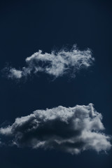 Sky blue or azure sky and white cloud background, beautiful nature on summer.