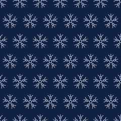 Seamless background with snowflakes