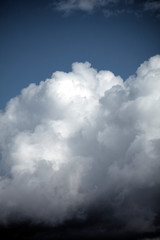 Sky blue or azure sky and white cloud background, beautiful nature on summer.