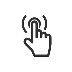 Touch icon. illustration isolated for web and mobile app