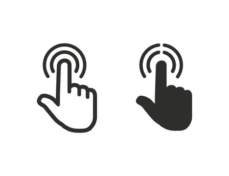  Touch icon on white background Vector illustration