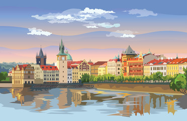 Colorful vector Prague 9 2