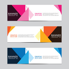 Fototapeta premium Vector abstract geometric design banner web template. Modern design. Vector illustration