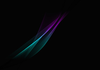 Abstract background waves. Black and multicolored abstract background for business card or wallpaper