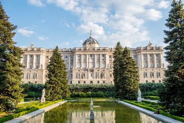 Tuinposter koninklijk paleis in madrid © Ihab Henri