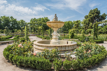 fountain in the garden