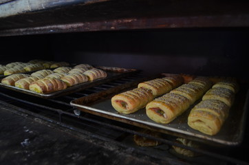 Rollo de pan de hojaldre 