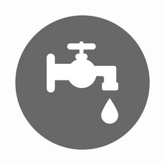 Water Faucet with drop symbol