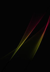 Abstract background waves. Black and multicolored abstract background for business card or wallpaper