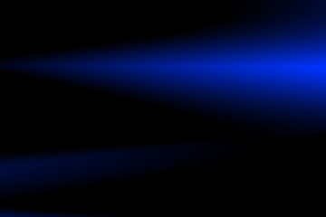 show blue light illuminate in black room gradient pattern blank empty space for background texture Abstract  