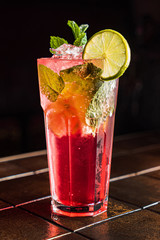 tasty cocktail in the bar