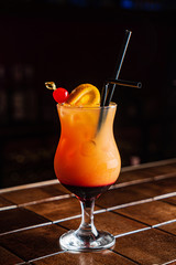 tasty cocktail in the bar