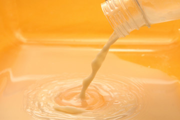 Milk splash background