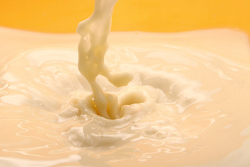 Milk splash background