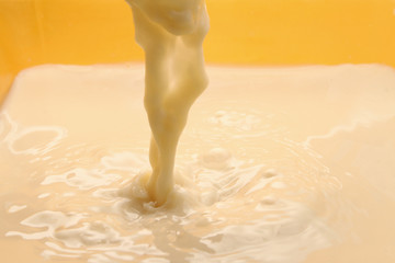 Milk splash background