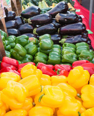Obraz na płótnie Canvas Fresh produce for sale at a local farmers market in St. Pete Beach, Florida.