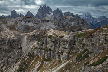 Dolomite Alps.  View from the national Park Three Teeth near Cortina d'Ampezzo