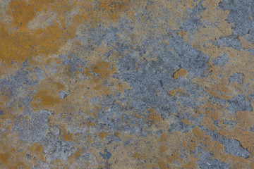 Old yellow concrete floor, cracked, cracked background image