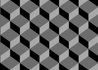 Overlapped gray square box background 