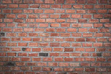 brick wall retro vintage background