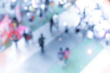 Abstract Shopping mall background with bokeh