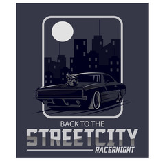 racer night in the city