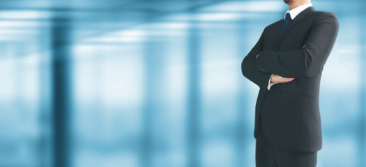 People businessman in dark grey suit